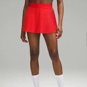 Lululemon Varsity Pleated Tennis Skirt Red Size 4